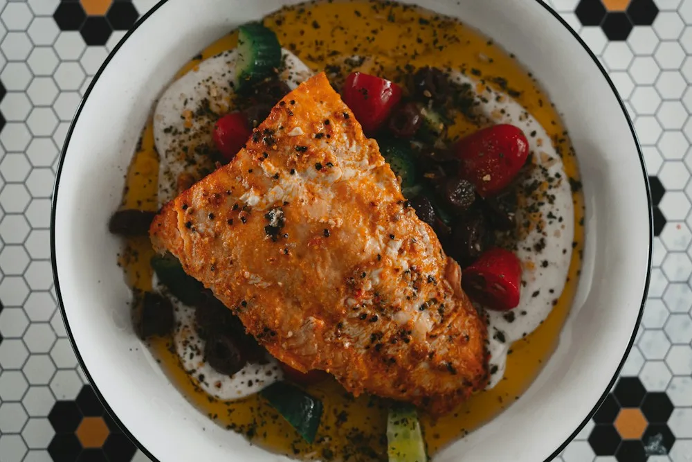 Grilled salmon